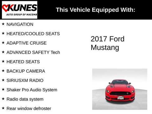 Used 2017 Ford Mustang GT Premium w/ Equipment Group 401A image 3
