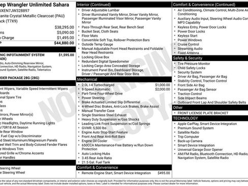 Used 2018 Jeep Wrangler Unlimited Sahara image 38