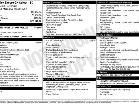 Used 2020 Buick Encore GX Select image 15