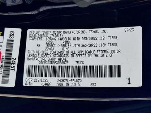 Used 2023 Toyota Tundra Capstone image 28