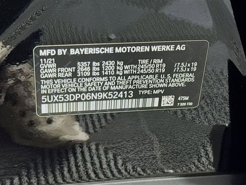 Used 2022 BMW X3 xDrive30i w/ Convenience Package image 34