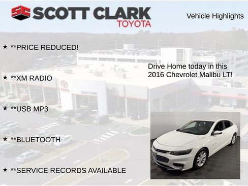 Used 2016 Chevrolet Malibu LT w/ Leather Package FWD image 8