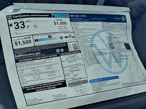 Used 2026 Volkswagen Jetta SE FWD image 5