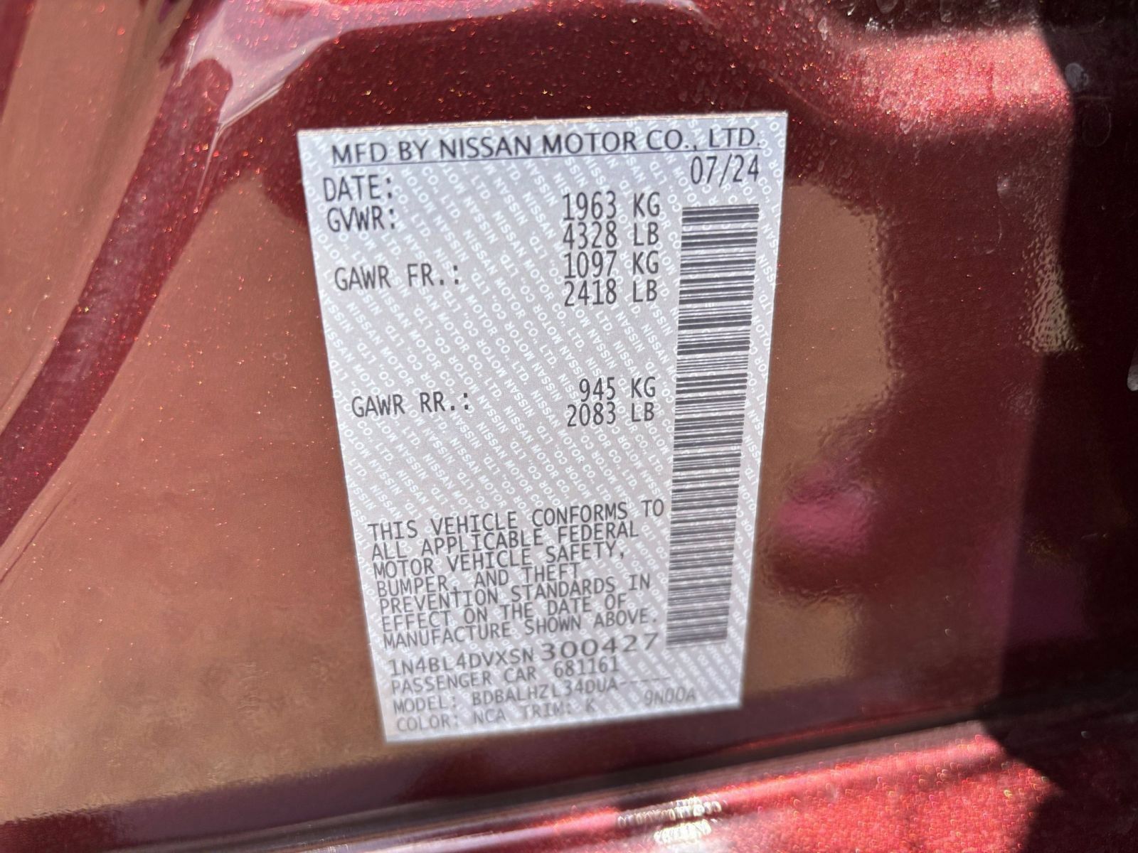 Used 2025 Nissan Altima 2.5 SV FWD image 28