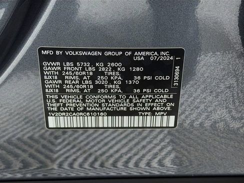 Used 2024 Volkswagen Atlas SE image 32