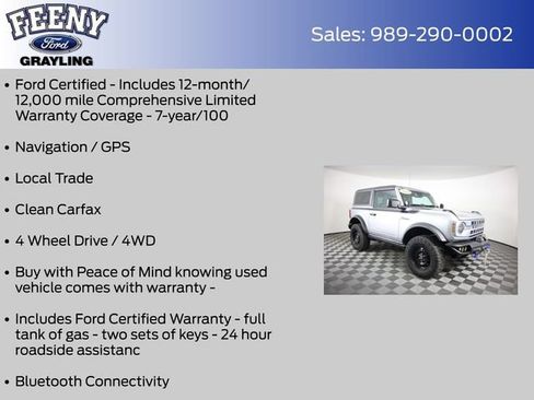 Certified 2021 Ford Bronco Black Diamond AWD/4WD image 4