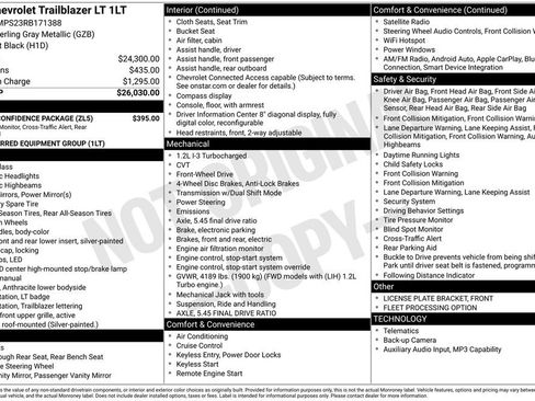 Used 2024 Chevrolet TrailBlazer LT w/ Driver Confidence Package FWD image 4