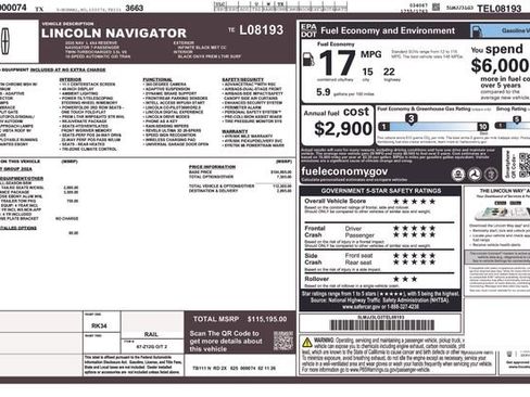 New 2026 Lincoln Navigator L Reserve w/ Jet Appearance Package image 4