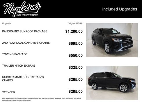 Used 2021 Volkswagen Atlas SE w/ Panoramic Sunroof Package AWD/4WD image 27