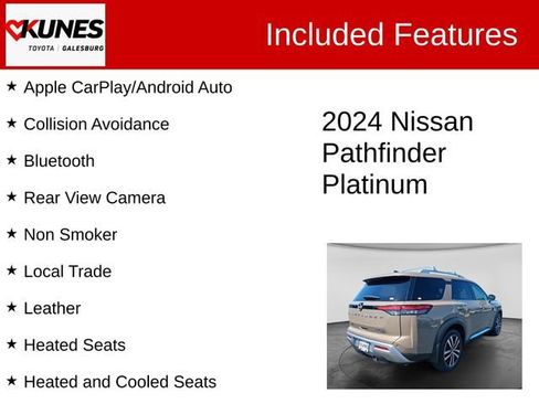 Used 2024 Nissan Pathfinder Platinum w/ Cargo Package AWD/4WD image 2