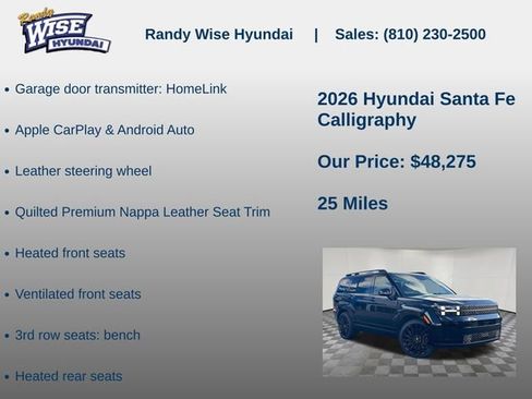 New 2026 Hyundai Santa Fe Calligraphy AWD/4WD image 20