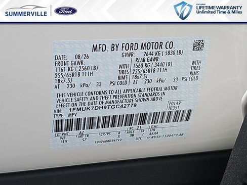 New 2026 Ford Explorer Active w/ Active Comfort Package RWD image 38