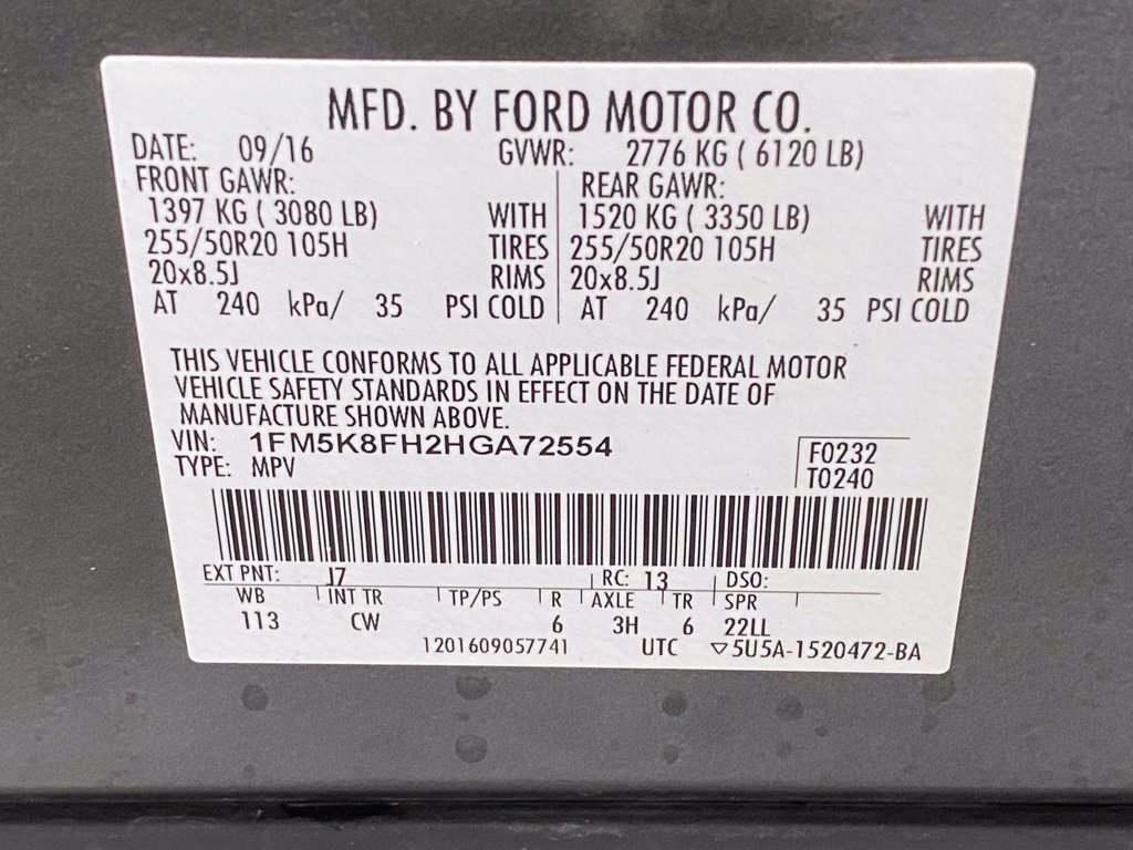 Used 2017 Ford Explorer Limited w/ Equipment Group 301A AWD/4WD image 17