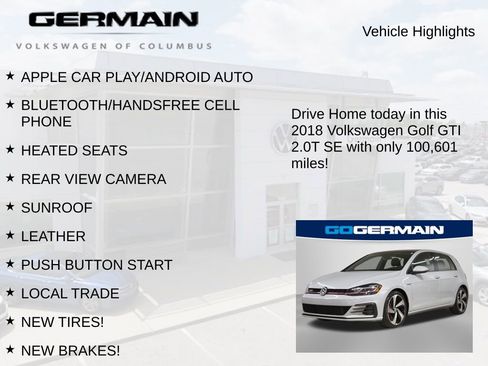 Used 2018 Volkswagen GTI SE FWD image 6