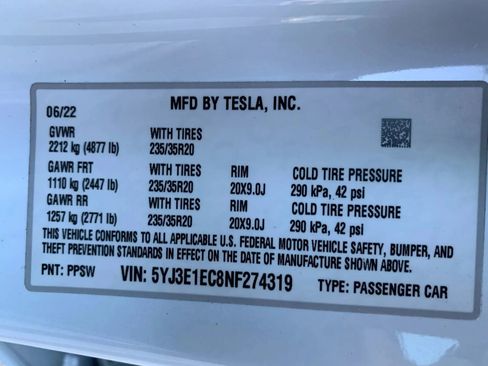 Used 2022 Tesla Model 3 Performance image 25