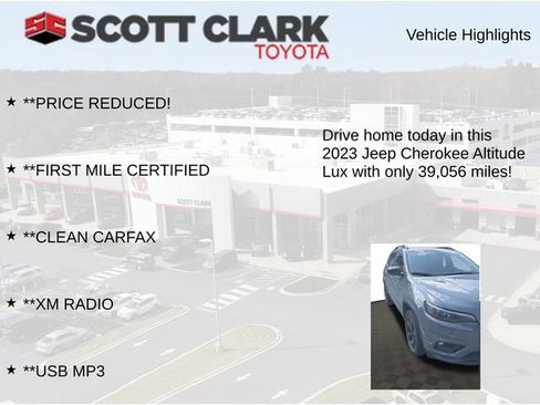 Used 2023 Jeep Cherokee Altitude Lux w/ Lux Elite Package AWD/4WD image 8