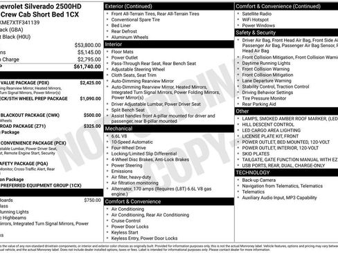 New 2026 Chevrolet Silverado 2500 Custom w/ Custom Value Package AWD/4WD image 8