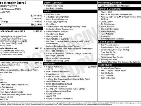 Used 2019 Jeep Wrangler Sport image 15