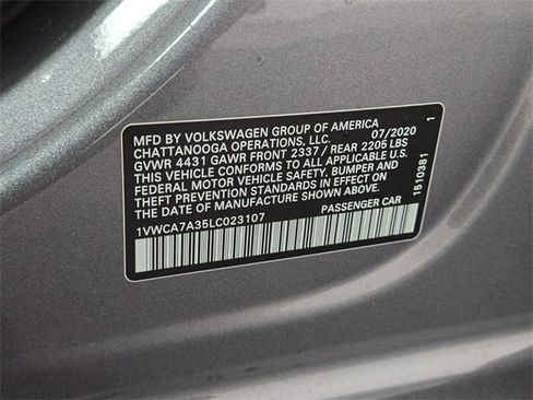 Used 2020 Volkswagen Passat 2.0T SEL image 30