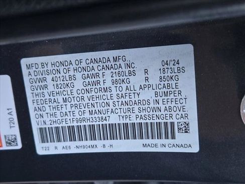 Used 2024 Honda Civic Touring image 14