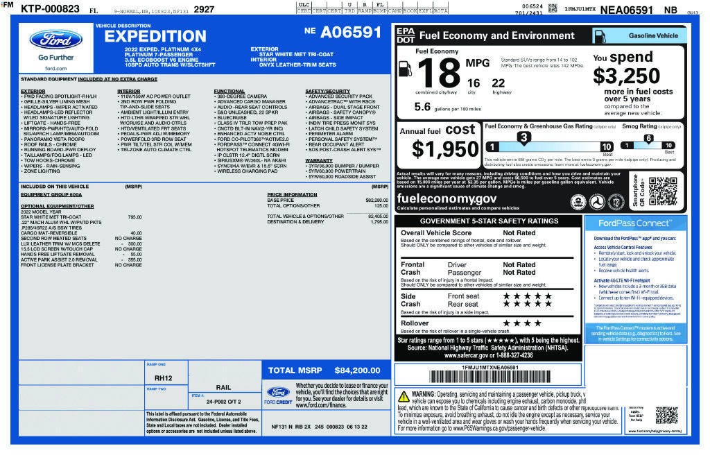 Used 2022 Ford Expedition Platinum AWD/4WD image 11