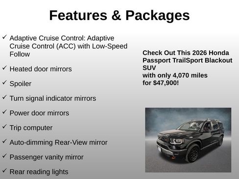 Certified 2026 Honda Passport TrailSport image 24