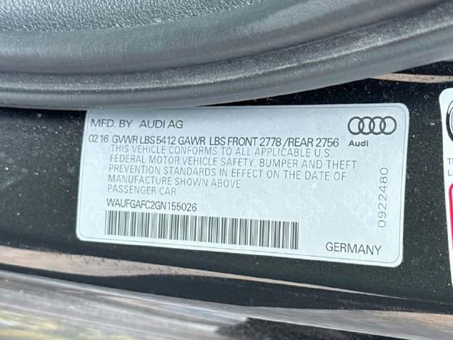 Used 2016 Audi A6 3.0T Premium Plus w/ Cold Weather Package AWD/4WD image 22