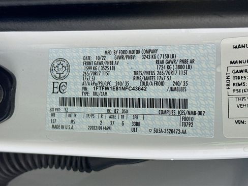 Used 2022 Ford F150 XLT w/ Trailer Tow Package image 37