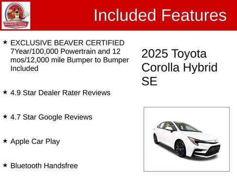 Used 2025 Toyota Corolla SE w/ SE Premium Package image 4