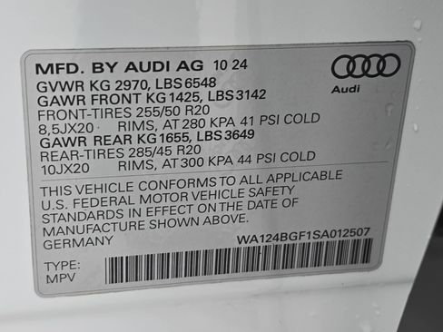 Certified 2025 Audi Q6 e-tron Premium Plus w/ Premium Plus image 35