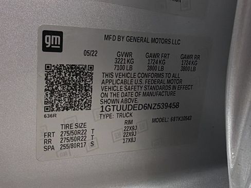 Used 2022 GMC Sierra 1500 SLT w/ SLT Convenience Package AWD/4WD image 45