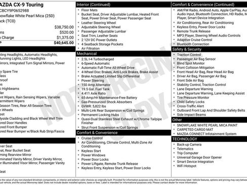 Used 2023 MAZDA CX-9 Touring image 3