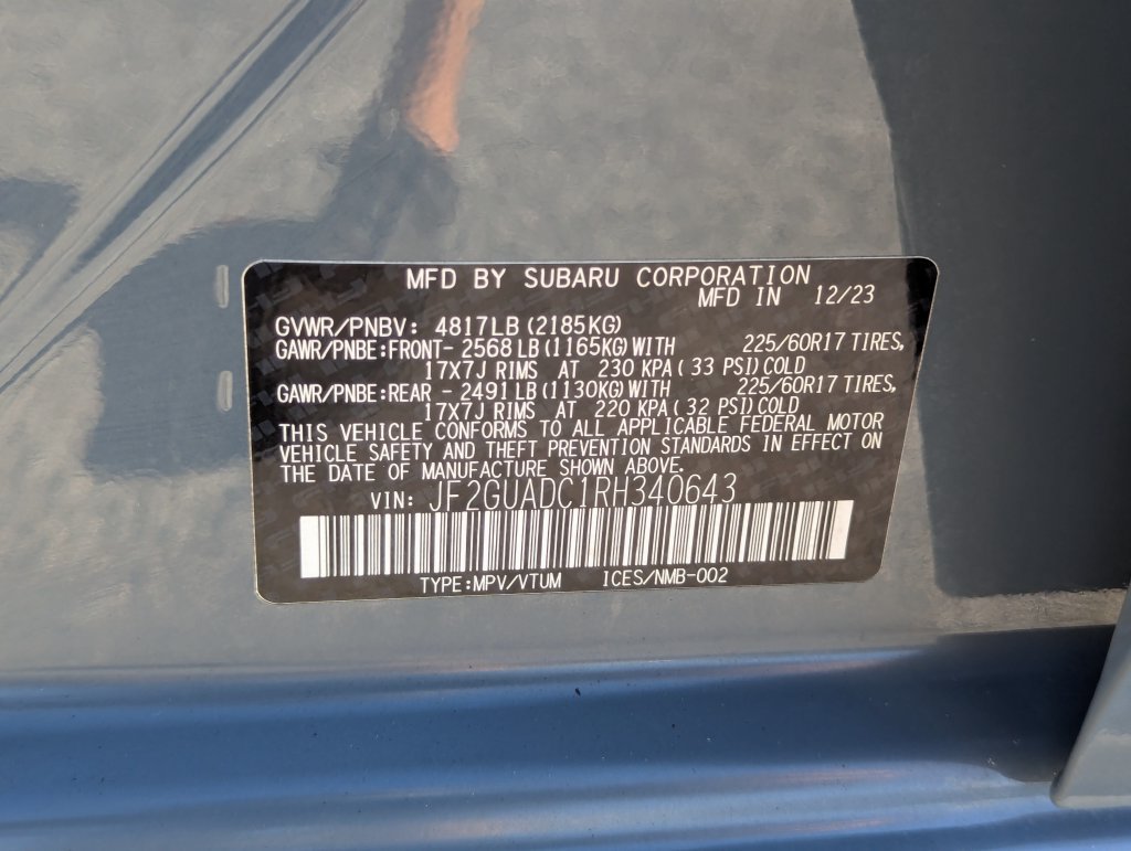 Certified 2024 Subaru Crosstrek 2.0i Premium w/ Crosstrek Mirror Package AWD/4WD image 36