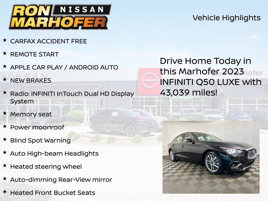 Used 2023 INFINITI Q50 Luxe AWD/4WD image 13