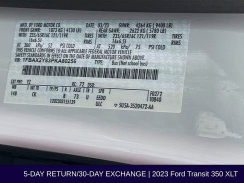 Used 2023 Ford Transit 350 XLT image 36