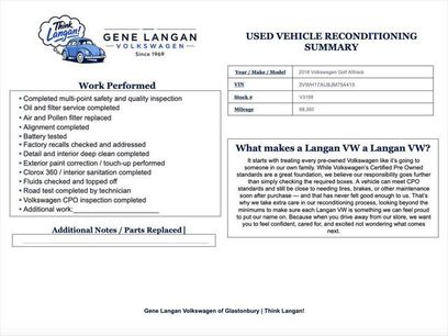 Used 2018 Volkswagen Golf Alltrack SE