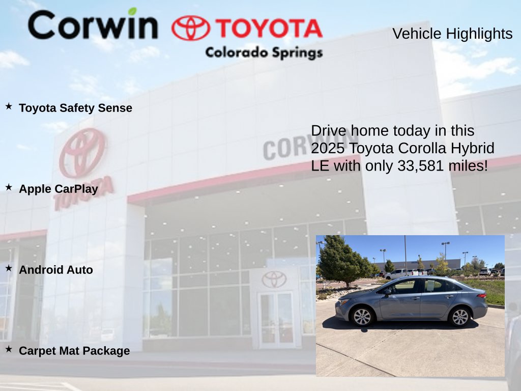 Used 2025 Toyota Corolla LE w/ Carpet Mat Package (TMS) FWD image 6