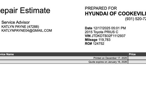 Used 2015 Toyota Prius C Four image 4