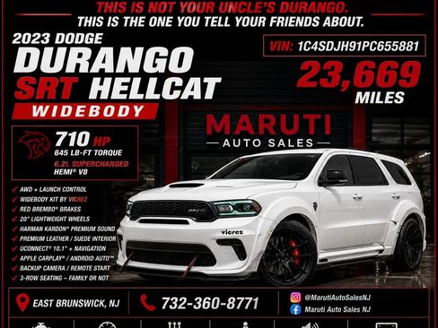Used 2023 Dodge Durango SRT Hellcat AWD/4WD image 1