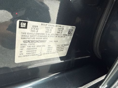 Used 2017 Chevrolet Silverado 1500 LTZ RWD image 53