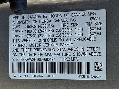 Used 2020 Honda CR-V EX-L image 29