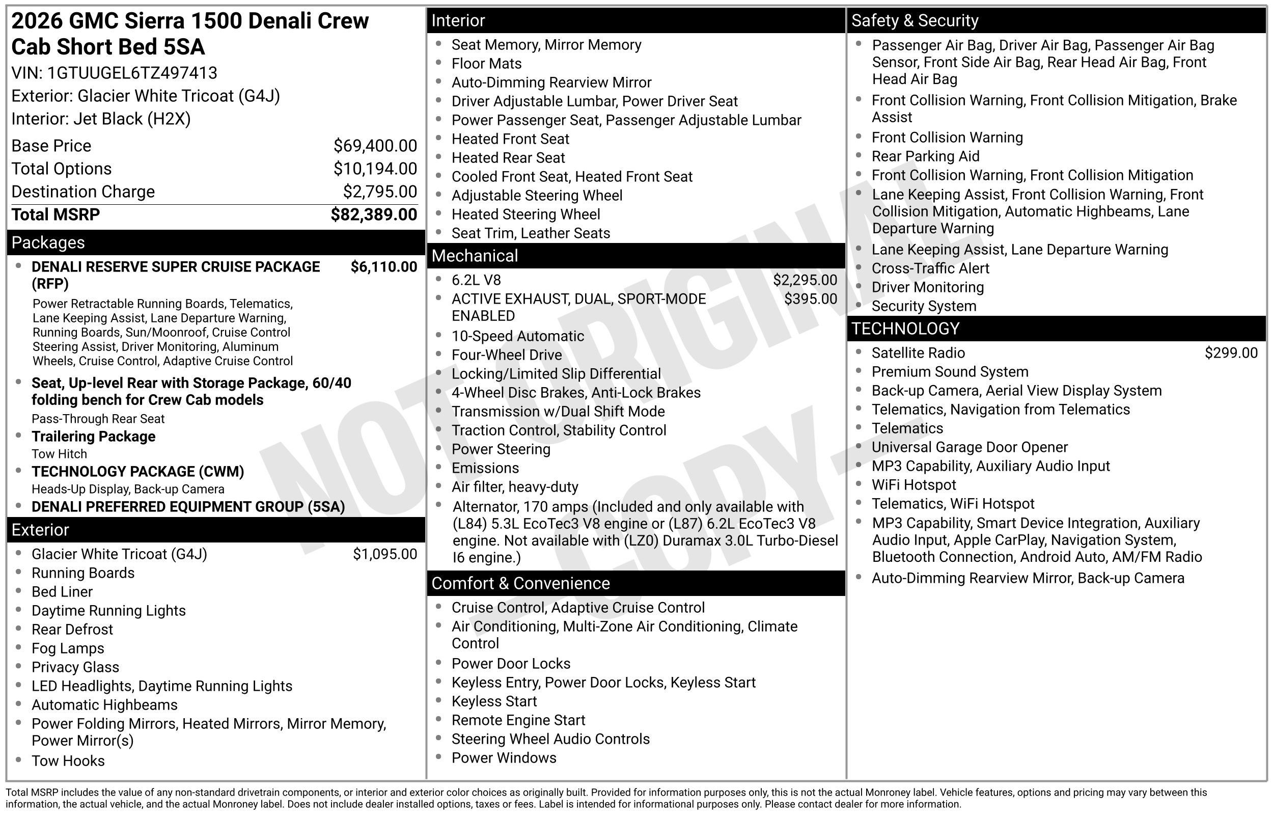 New 2026 GMC Sierra 1500 Denali AWD/4WD image 3