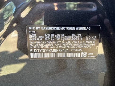 Used 2021 BMW X3 sDrive30i w/ Convenience Package image 7