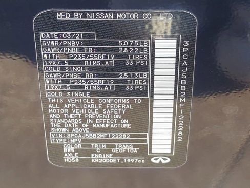 Used 2021 INFINITI QX50 Luxe image 33