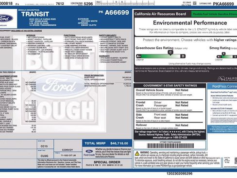 Used 2023 Ford Transit 250 Low Roof w/ Exterior Upgrade Package RWD image 4