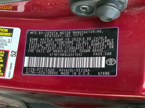 Used 2018 Toyota Camry SE FWD image 56