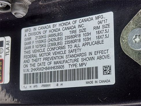 Certified 2017 Honda CR-V EX-L image 34