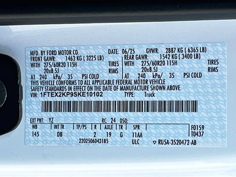 Used 2025 Ford F150 STX w/ Equipment Group 200A RWD image 30