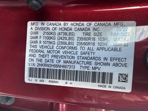 Used 2022 Honda CR-V EX image 14