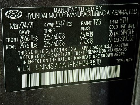 Used 2021 Hyundai Santa Fe SEL AWD/4WD image 29